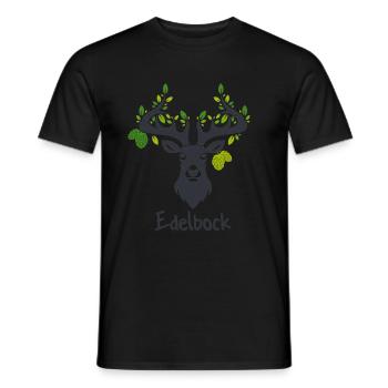 edelbock - Männer T-Shirt - Schwarz - Vorne - AI Model Male 178 light (178cm)
