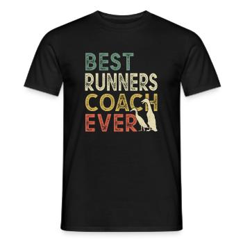 Laufenten Laufenten Laufentencoach Éleveur de canards - T-shirt homme - noir - Devant - AI Model Male 178 light (178cm)