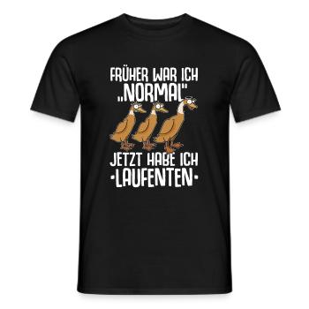Laufenten Laufente Entenzucht Entenzüchter Ente - Männer T-Shirt - Schwarz - Vorne - AI Model Male 178 light (178cm)