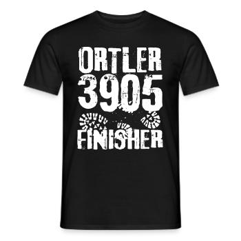 Ortler Mountaineering South Tyrol Tyrol Hiking Ortles - Men's T-Shirt - black - Front - AI Model Male 178 light (178cm)