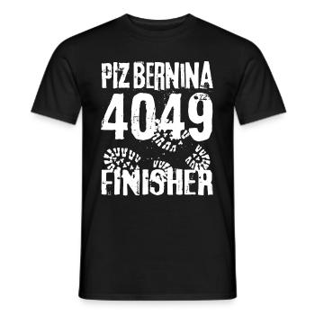 Piz Bernina 4049 Finisher Mountaineer Suisse 4000 - T-shirt homme - noir - Devant - AI Model Male 178 light (178cm)