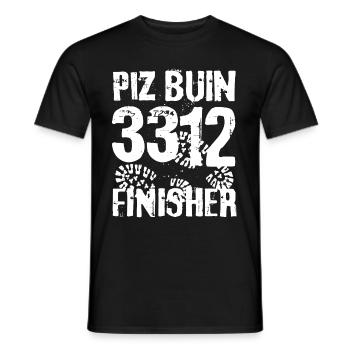 Piz Buin Finisher 3312 Mountaineer Wanderer Mountain - T-shirt homme - noir - Devant - AI Model Male 178 light (178cm)
