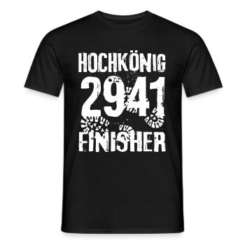 Hochkönig 2941 Finisher Alpinisme Randonnée - T-shirt homme - noir - Devant - AI Model Male 178 light (178cm)