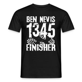 Ben Nevis Mountain Munro Bagging Scotland Highlands - Men's T-Shirt - black - Front - AI Model Male 178 light (178cm)
