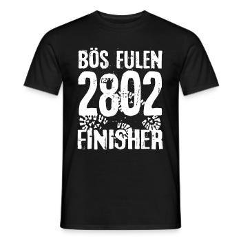 Böse Fulen Böser Lazy Mountaineer Hiking Glarus - Men's T-Shirt - black - Front - AI Model Male 178 light (178cm)