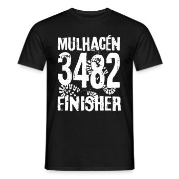 Mulhacén Bergsteiger Bergsteigen Sierra Nevada - Männer T-Shirt - Schwarz - Vorne - AI Model Male 178 light (178cm)
