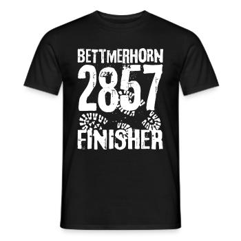 Bettmerhorn Finisher Berg Berner Oberland Wandern - Männer T-Shirt - Schwarz - Vorne - AI Model Male 178 light (178cm)