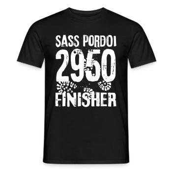 Sass Pordoi Pordoispitze Trentino Sella Dolomiten - Männer T-Shirt - Schwarz - Vorne - AI Model Male 178 light (178cm)