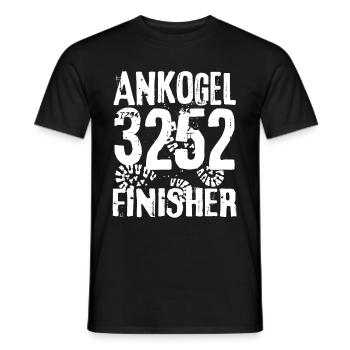 Ankogel Finisher Berg Bad Gastein Kärnten Salzburg - Männer T-Shirt - Schwarz - Vorne - AI Model Male 178 light (178cm)