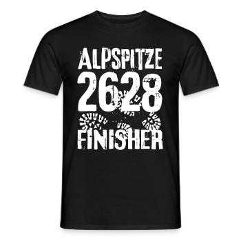 Alpspitze Finisher Klettersteig Wanderung Bayern - Männer T-Shirt - Schwarz - Vorne - AI Model Male 178 light (178cm)