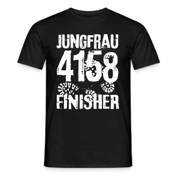 Jungfrau Berg Besteigung Jungfraujoch Bergsteiger - Männer T-Shirt - Schwarz - Vorne - AI Model Male 178 light (178cm)