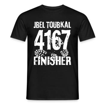 Jbel Jebel Toubkal Finisher Berg Gebirge Marokko - Männer T-Shirt - Schwarz - Vorne - AI Model Male 178 light (178cm)