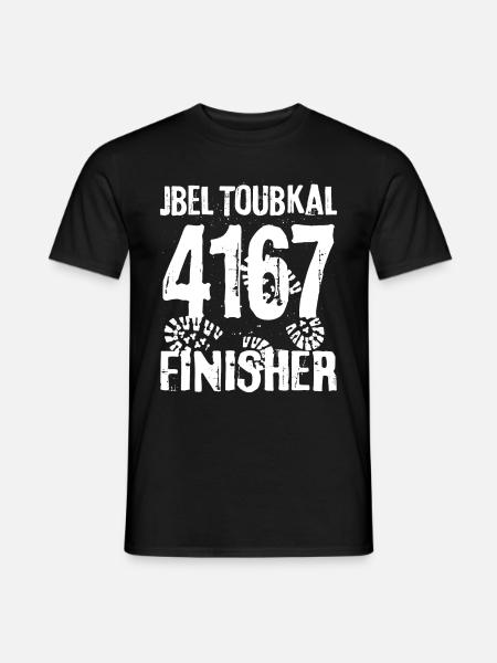 Jbel Jebel Toubkal Finisher Montagne Montagnes Maroc - T-shirt homme - noir