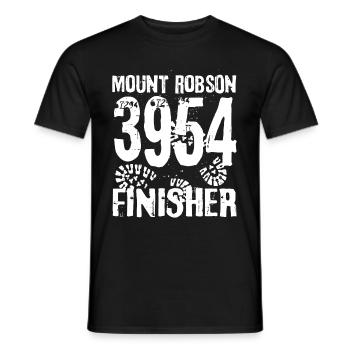 Mount Robson Wanderung Rocky Mountains Canada - Männer T-Shirt - Schwarz - Vorne - AI Model Male 178 light (178cm)