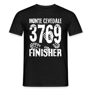 Monte Cevedale, Mount Ortles, Alps, Italy, South Tyrol - Men's T-Shirt - black - Front - AI Model Male 178 light (178cm)