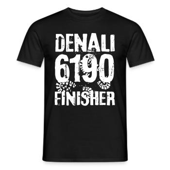 Denali Mount McKinley Berg Alaska 7 Seven Summits - Männer T-Shirt - Schwarz - Vorne - AI Model Male 178 light (178cm)