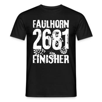 Faulhorn Finisher Berg Berner Oberland Grindelwald - Männer T-Shirt - Schwarz - Vorne - AI Model Male 178 light (178cm)