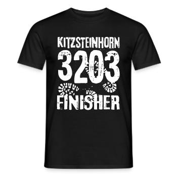 Kitzsteinhorn Finisher 3203 Hohe Tauern Kaprun - Männer T-Shirt - Schwarz - Vorne - AI Model Male 178 light (178cm)