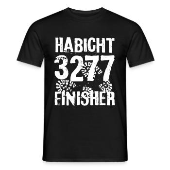 Habicht Berg Finisher Stubaital Gipfel Austria - Männer T-Shirt - Schwarz - Vorne - AI Model Male 178 light (178cm)