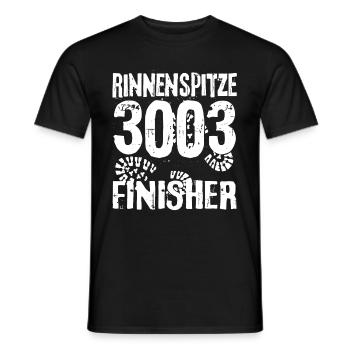 Rinnenspitze Berg Sieben Gipfel Stubaital Wandern - Männer T-Shirt - Schwarz - Vorne - AI Model Male 178 light (178cm)