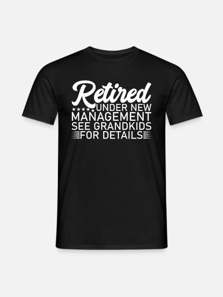 Eläkkeellä uuden johdon alaisuudessa Katso lapsenlapset - T-shirt herr - svart