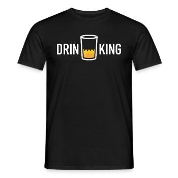 Drink king - Drinking - Men's T-Shirt - black - Front - AI Model Male 178 light (178cm)
