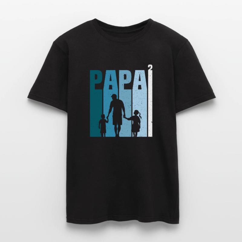 Padre e figlia e figlio, figlia e figlio T-shirt uomo