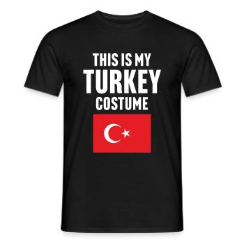 C’est mon costume de dinde - T-shirt homme - noir - Devant - AI Model Male 178 light (178cm)