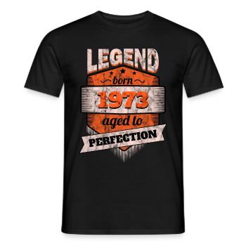 1973 - Birthday Bday - Men's T-Shirt - black - Front - AI Model Male 178 light (178cm)