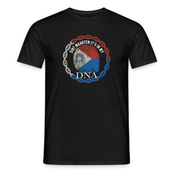 Sint Maarten ist in meiner DNA - Männer T-Shirt - Schwarz - Vorne - AI Model Male 178 light (178cm)