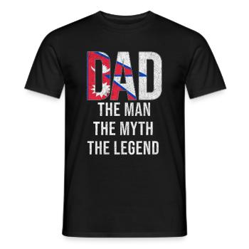 Fête des pères au Népal - T-shirt homme - noir - Devant - AI Model Male 178 light (178cm)