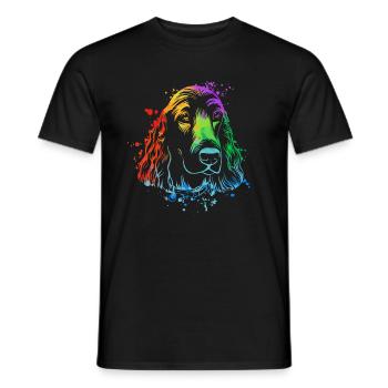Cocker cocker Spaniel chien amoureux des chiens - T-shirt homme - noir - Devant - AI Model Male 178 light (178cm)