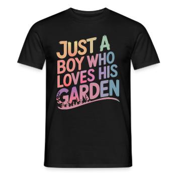Gardener Garden Plants Gardening - Men's T-Shirt - black - Front - AI Model Male 178 light (178cm)