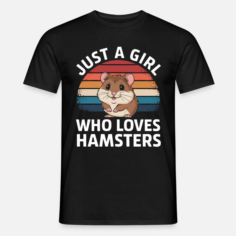 Hamster - Männer T-Shirt - Schwarz