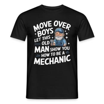 Mechanic Mechanic Workshop - Men's T-Shirt - black - Front - AI Model Male 178 light (178cm)