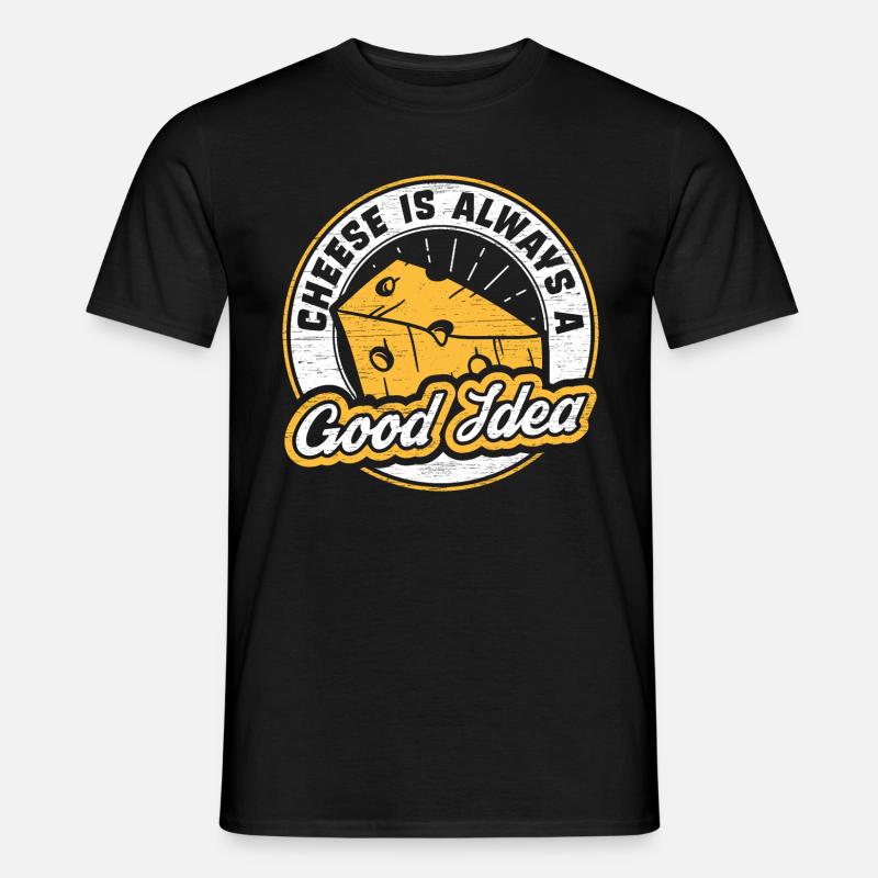 Scallowed cheese - Men's T-Shirt - black