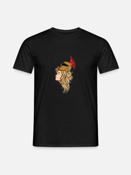 Atena Grecka Starożytna Mitologia Bóg Dar - T-shirt męski - czarny