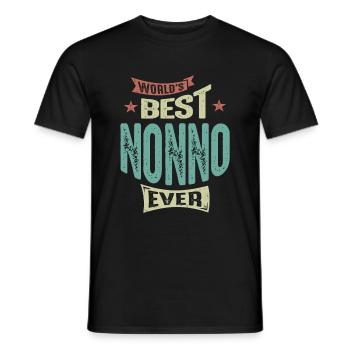 Mens Best Nonno Ever Funny Dad / Opa - Männer T-Shirt - Schwarz - Vorne - AI Model Male 178 light (178cm)