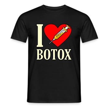 Botox - Männer T-Shirt - Schwarz - Vorne - AI Model Male 178 light (178cm)