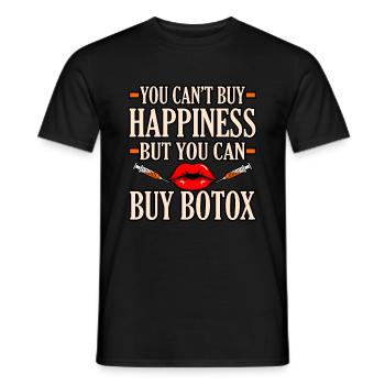 Botox - Männer T-Shirt - Schwarz - Vorne - AI Model Male 178 light (178cm)
