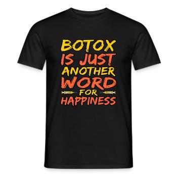 Botox - Männer T-Shirt - Schwarz - Vorne - AI Model Male 178 light (178cm)