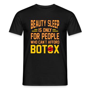 Botox - Männer T-Shirt - Schwarz - Vorne - AI Model Male 178 light (178cm)