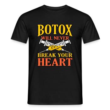 Botox - Männer T-Shirt - Schwarz - Vorne - AI Model Male 178 light (178cm)