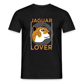 Jaguar - Männer T-Shirt - Schwarz - Vorne - AI Model Male 178 light (178cm)