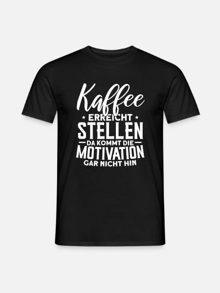 Kaffee - Männer T-Shirt - Schwarz