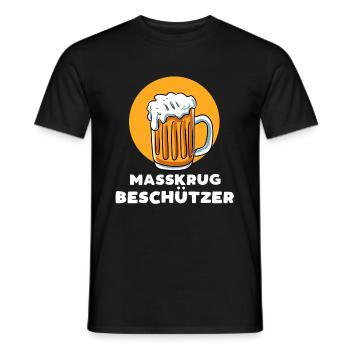 Masskrugbeschützer - Männer T-Shirt - Schwarz - Vorne - AI Model Male 178 light (178cm)