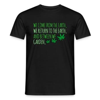 Cannabis - Heren T-shirt - zwart - Voor - AI Model Male 178 light (178cm)