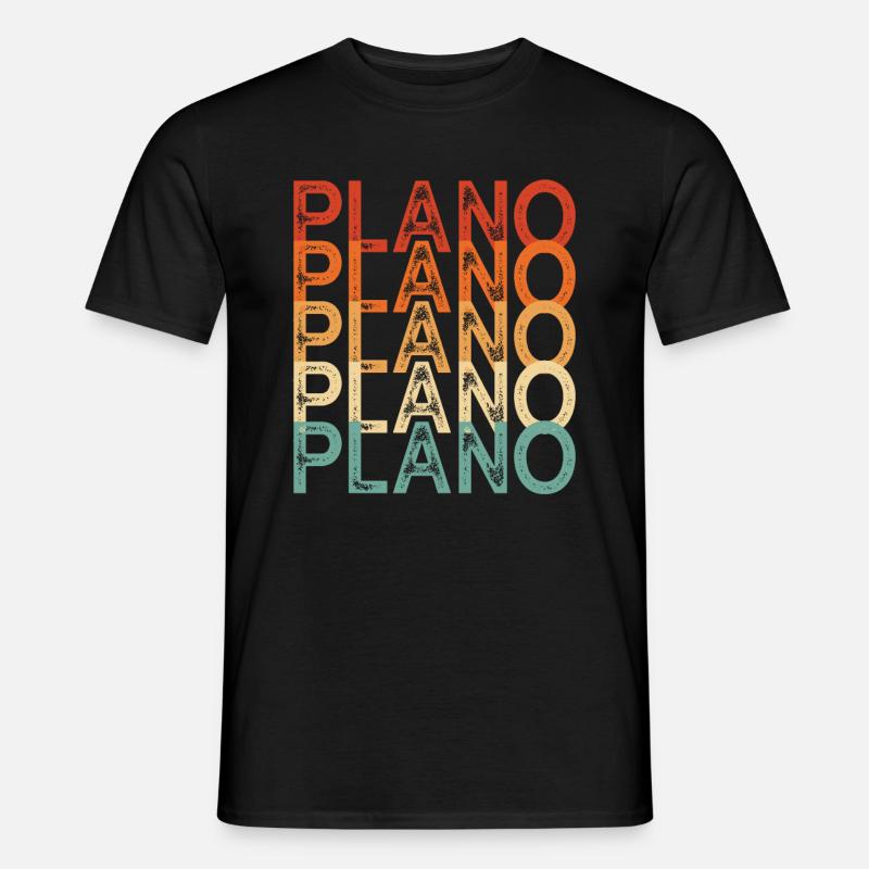 Plano Texas - Männer T-Shirt - Schwarz