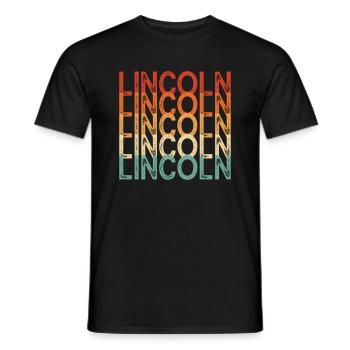 Lincoln Nebraska - Männer T-Shirt - Schwarz - Vorne - AI Model Male 178 light (178cm)