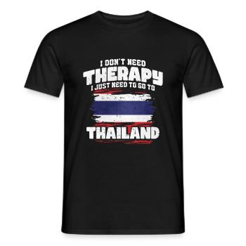 Thailand - Men's T-Shirt - black - Front - AI Model Male 178 light (178cm)